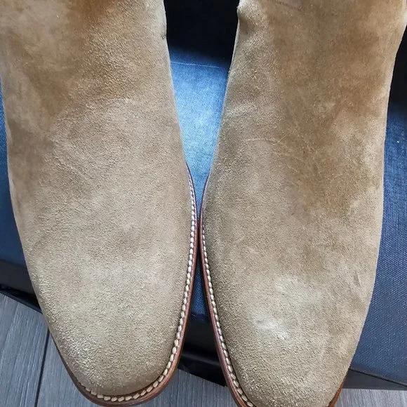 NEW Saint Laurent Suede Ankle Boot in Camel, Size 8.5 US - Picture 5 of 9